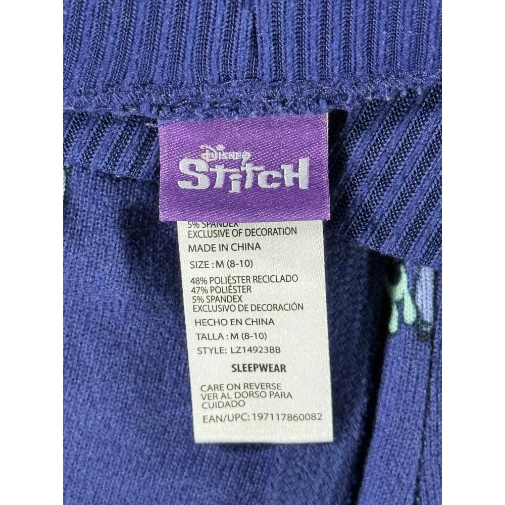 Disney Lilo & Stitch Purple Pajama‎ PANTS Sleepwear Womens Medium LZ14923BB - Picture 4 of 6